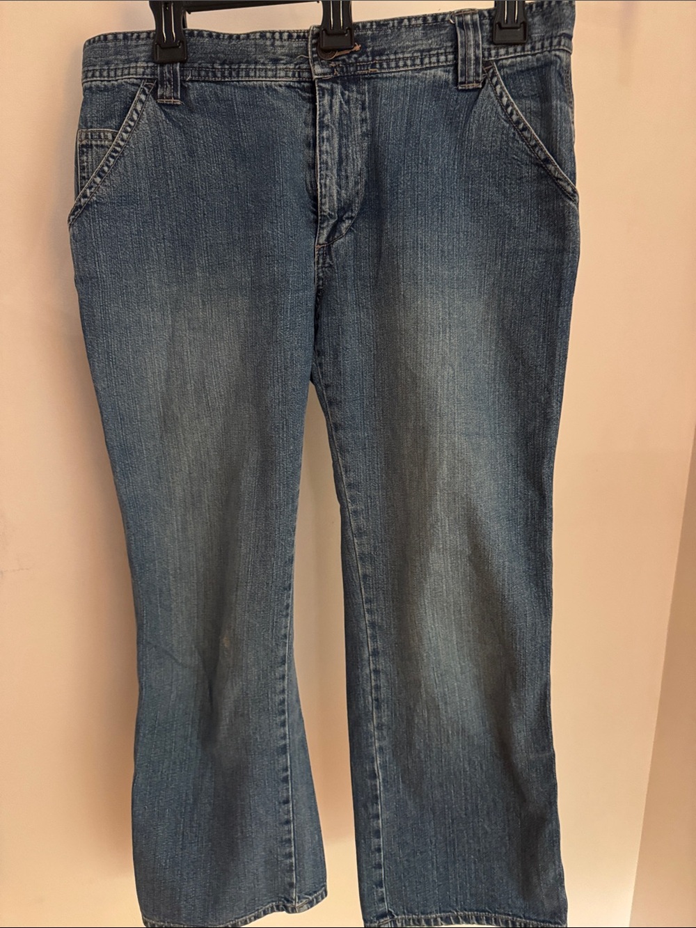✨Vintage✨Old Navy Jeans Ultra Low Waist - Medium Blue Denim Cropped